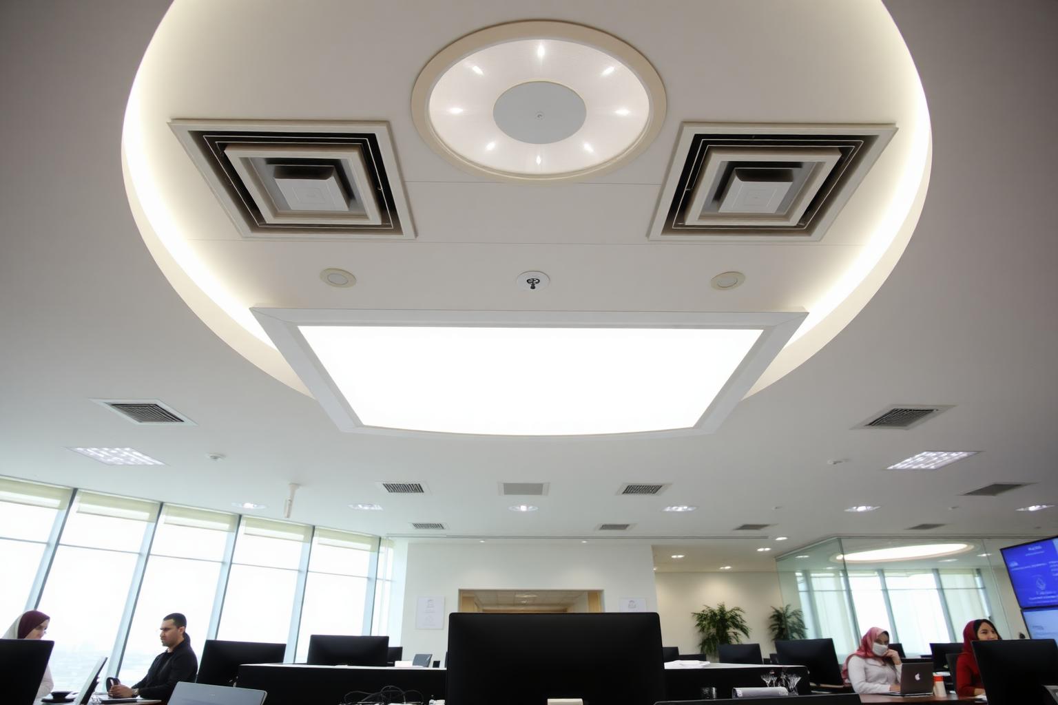 Clean indoor air in a modern office