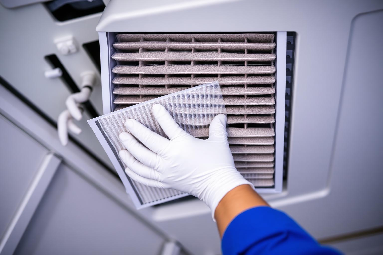 Air handling unit filter replacement