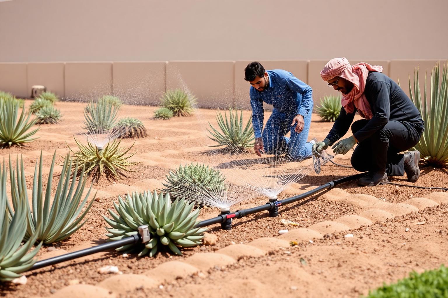 Drip irrigation installation