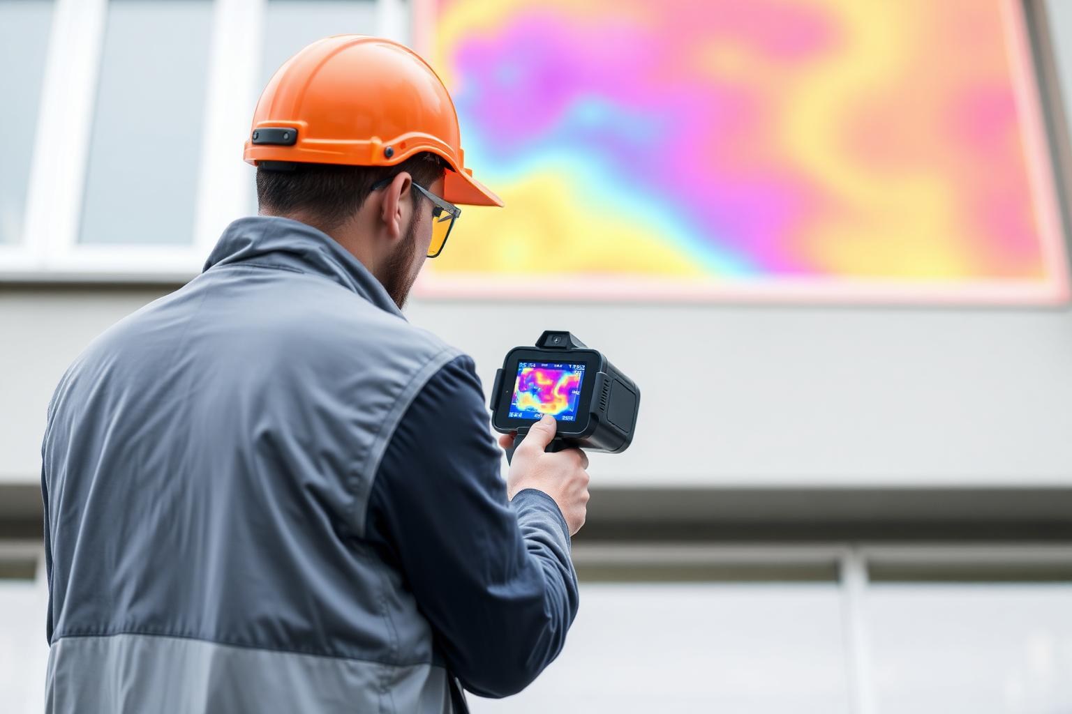 Energy audit with thermal imaging